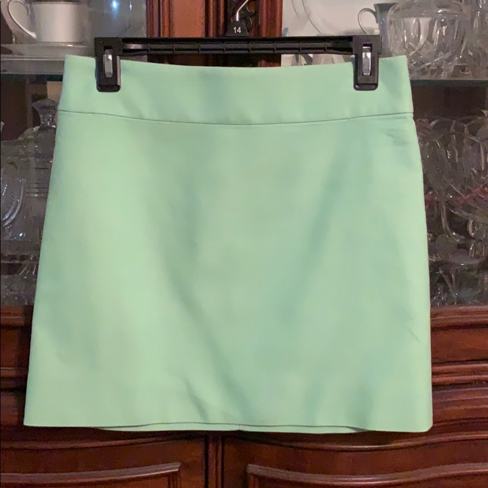 J crew size 00 mint skirt